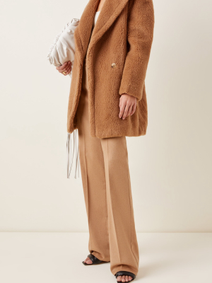 Wool-silk Short Teddy Coat