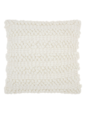 Woven Stripe Throw Pillow - Mina Victory