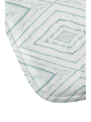 Jacqueline Maldonado Dash Diamond Memory Foam Bath Mat Green - Deny Designs