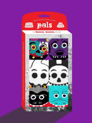 Pals Socks Kids Three Mismatched Socks Sets Gift Box- Heebie Jeebies