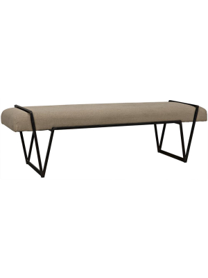 Noir Larkin Metal Bench