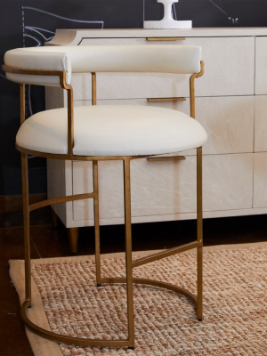 Gabby Mack Counter Stool - White