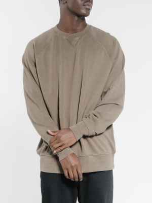 Endless Oversize Raglan Fit Crew - Military Green