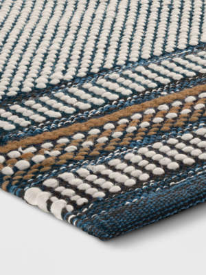 2'x3' Stripe Scatter Rug Blue - Threshold™