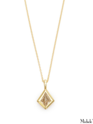 Kite Diamond Pillow Necklace