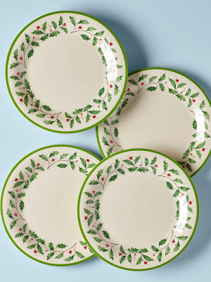 Holiday™ 4-piece Melamine Dinner Plate Set