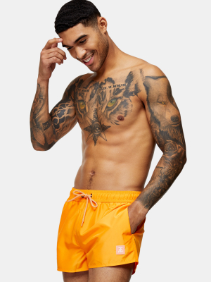 Orange Micro Swim Shorts