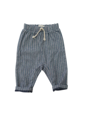 Nico Nico Blue Stripe Reece Harem Baby Pants