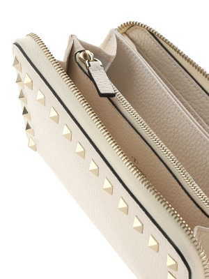 Valentino Garavani Rockstud Zip-around Wallet