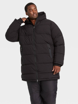 Men's Big & Tall Mid-length Puffer Jacket - All In Motion™