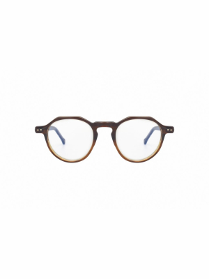 Lesca Icon Round Frame Glasses