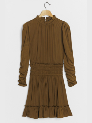 Serena Pleated Mini Dress