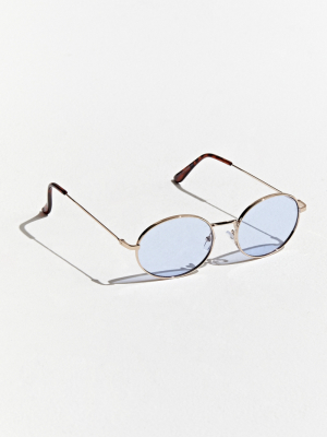 Moto Head Wire Oval Sunglasses