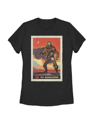 Women's Star Wars The Mandalorian Trading Card T-shirt