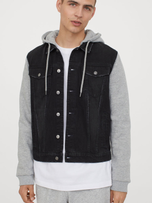 Hooded Denim Jacket