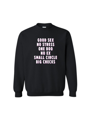 Good Sex No Stress [unisex Crewneck Sweatshirt]