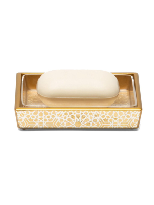 Pigeon & Poodle Caro Soap Dish - Gold