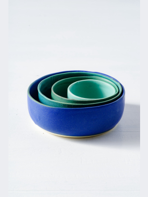 4-bowl Set In Blue