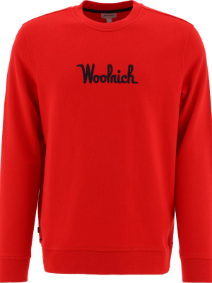 Woolrich Logo Embroidered Sweatshirt