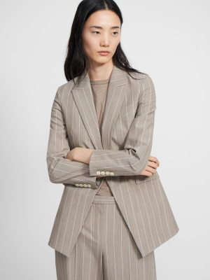 Etiennette Blazer In Striped Good Wool