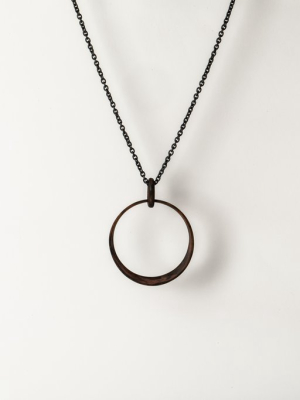 Sphere Slice Charm Necklace (dr+ka)