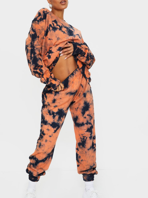 Rust Multi Tie Dye Joggers