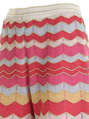 M Missoni Zig-zag Print Flared Pants