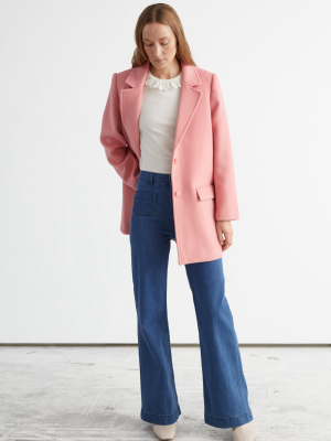 Oversized Single Breasted Blazer