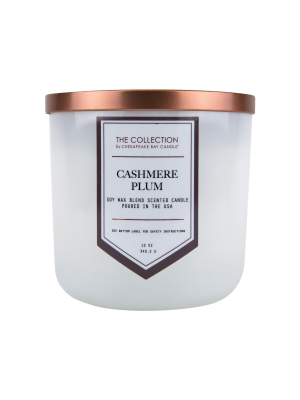 12oz Jar Candle Cashmere Plum - The Collection By Chesapeake Bay Candle