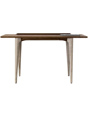 Salk Console Table, Seared Oak