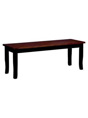 Sheldon Wooden Contour Bench - Furniture Of America