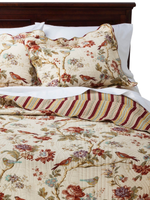 Waverly Charleston Chirp Quilt Set