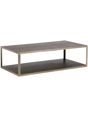 Mara Coffee Table, Rectangular, Smoked Mocha