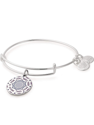 'what Is For You Will Not Pass You' Charm Bangle, Silver