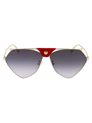 Alexander Mcqueen Eyewear Pilot Frame Sunglasses