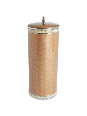 Julia Knight Classic Toilet Tissue Covered Holder In Toffee