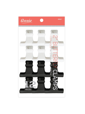 Annie Butterfly Clamps - 2" - 12ct