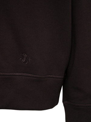 Jil Sander Logo Embroidered Hoodie