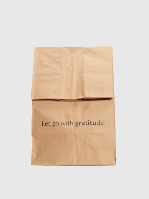 "let Go With Gratitude" Bags – Set Of 5