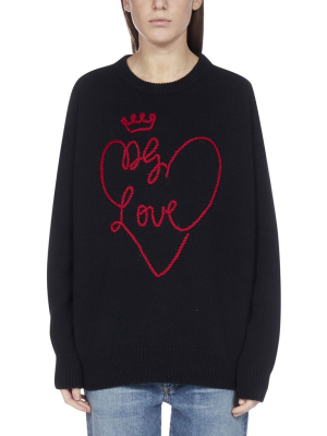 Dolce & Gabbana Embroidered Knit Jumper