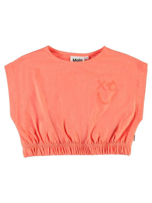 Molo Ragni T Shirt - Neon Coral