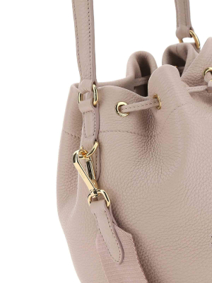 Prada Savoy Logo Cut-out Detailed Bucket Bag