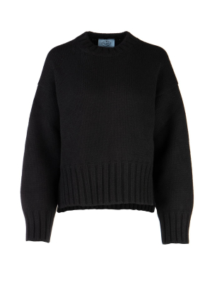 Prada Oversized Crewneck Jumper