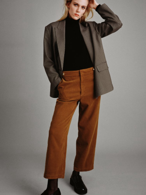 Straight Leg Corduroy Pants