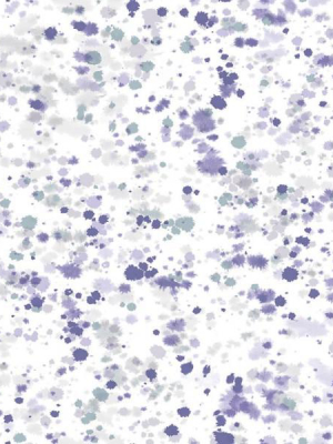 Watercolor Splatter Wallpaper In Purples From The L'atelier De Paris Collection By Seabrook