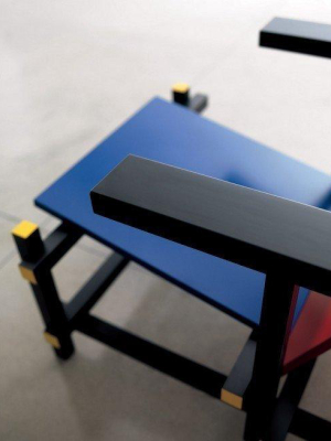 Gerrit Rietveld Red And Blue Armchair