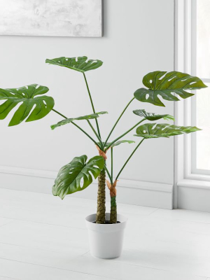 Faux Monstera Plant