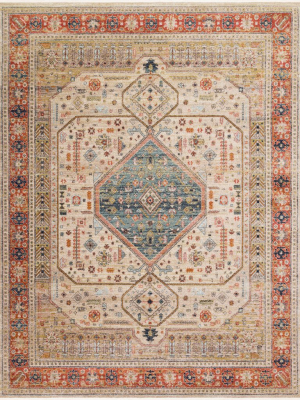 Loloi Magnolia Home Graham Rug - Persimmon/ant. Ivory