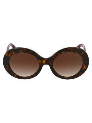 Valentino Eyewear Oversize Round Sunglasses