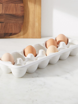 Farmhouse Ceramic Egg Crate